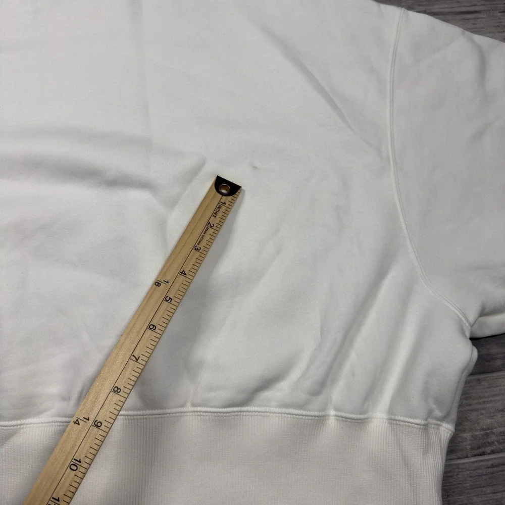 Women's Nike White‎ Carolina Panthers NFL Oversized Pullover Sweatshirt Size Lrg